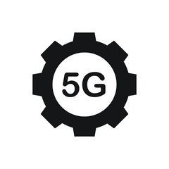 5G network settings icon design vector illustration