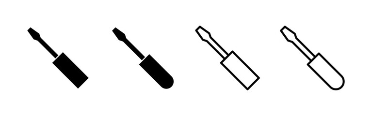 Screwdriver icon vector.tools sign and symbol