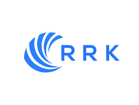 RRK Flat accounting logo design on white background. RRK creative initials Growth graph letter logo concept. RRK business finance logo design.

