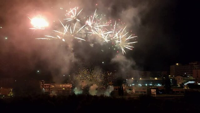 Benevento - Fuochi d'artificio alla Festa della Madonna delle Grazie
