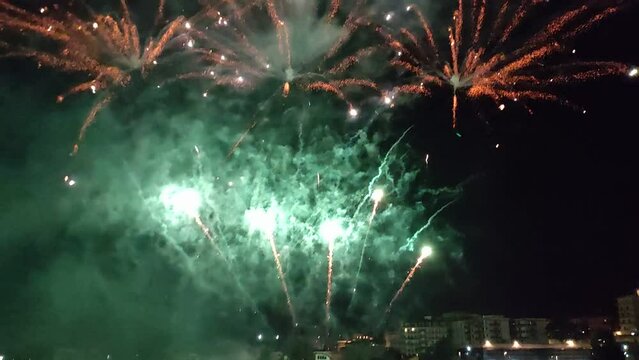 Benevento - Fuochi d'artificio alla Festa della Madonna delle Grazie