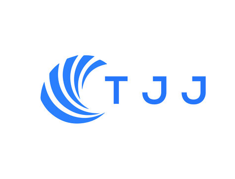TJJ Flat accounting logo design on white background. TJJ creative initials Growth graph letter logo concept. TJJ business finance logo design.
