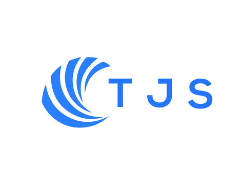 TJS Flat accounting logo design on white background. TJS creative initials Growth graph letter logo concept. TJS business finance logo design.
