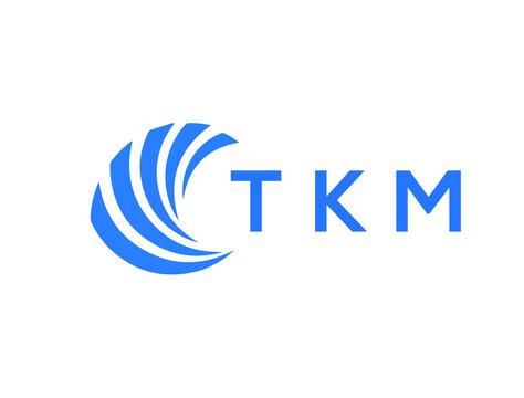 TKM Flat accounting logo design on white background. TKM creative initials Growth graph letter logo concept. TKM business finance logo design.
