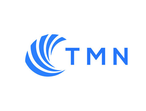 TMN Flat accounting logo design on white background. TMN creative initials Growth graph letter logo concept. TMN business finance logo design.
