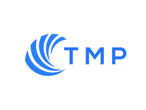 TMP Flat accounting logo design on white background. TMP creative initials Growth graph letter logo concept. TMP business finance logo design.
