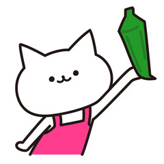 色加工ok　ねこ素材No.142 おくら 