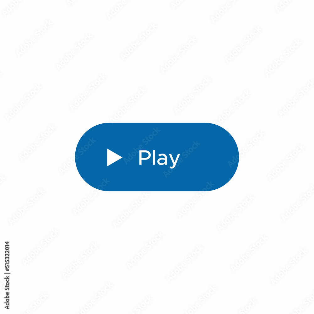 Poster play button icon vector for web or mobile app