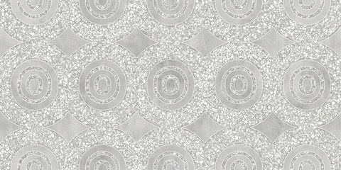 Gray geometric pattern and pebbles texture