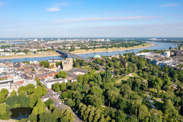 Düsseldorf aus der Vogelperspektive 