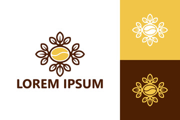 Coffee plant logo template design vector