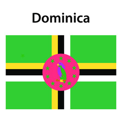 Flag of Dominica.