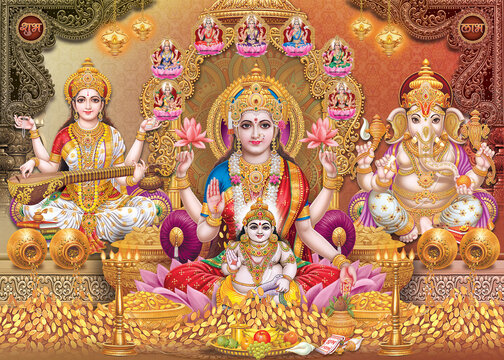 Maa Laxmi Hd Wallpaper For Mobile  Goddess Maa Lakshmi