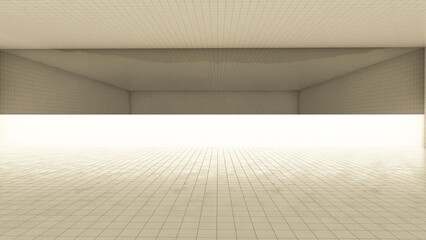 empty white room
