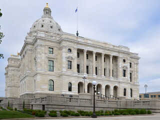 Fototapeta na wymiar State Capitol in St. Paul, the Capital City of Minnesota