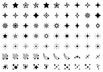 Star semi solid icon set. Star icon.