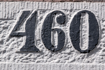 Close Up House Number 460 At Amsterdam The Netherlands 28-6-2022