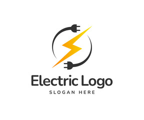 Electricity logo, Electric logo design template