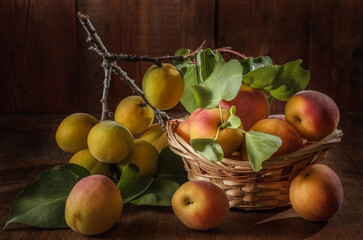 ripe apricot berries