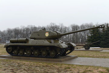 Soviet heavy tank IS-2 (Joseph Stalin). The State Military Historical Museum-Reserve "Prokhorov Field"