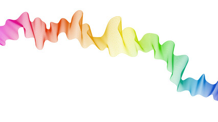 Abstract backdrop with wave gradient lines