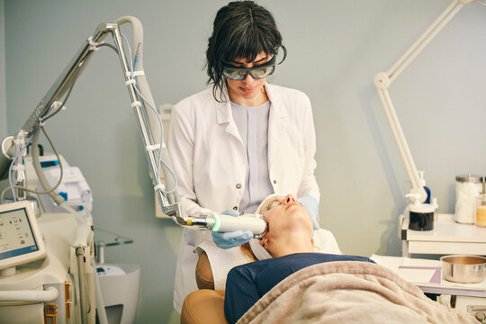 Woman having IPL Therapy 