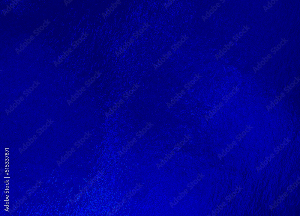 Poster Blue foil background with uneven texture