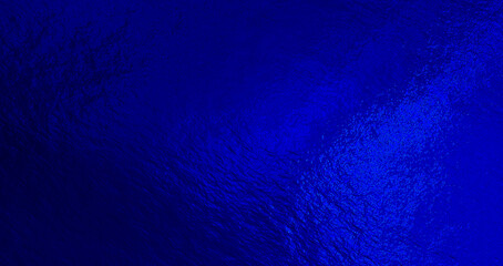 Blue foil background with uneven texture