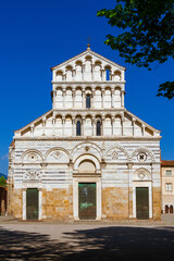 Fototapeta premium San Paolo a Ripa d'Arno (St. Paul on the bank of the Arno) Church in Pisa. A beautiful sample of Pisan Romanesque religious architecture, erected in the 12th century