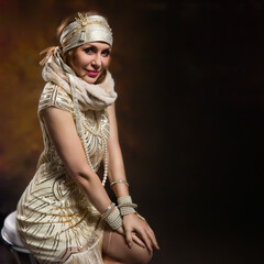 Fototapeta premium Full length portrait of a confident fifty year old woman