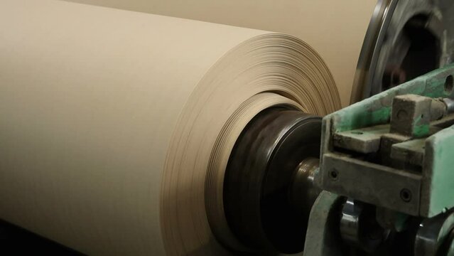 Paper factory in operation technical paper production line