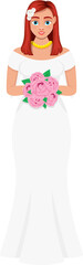Bride clipart design illustration