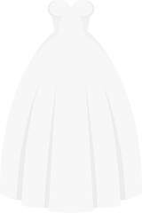 Bride white dress clipart design illustration