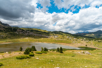 Ibon de Piedrafita, Tena valley in the Pyrenees, Huesca, Spain. nature and landscape