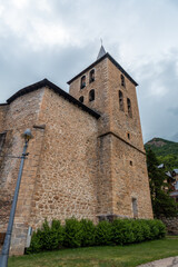 Fototapeta na wymiar Church of the traditional mountain village of Panticosa in the Pyrenees. Huesca. Spain