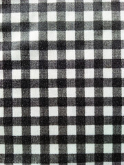 black and white striped tablecloth