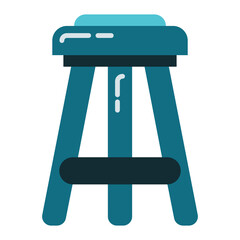 painter seat icon on transparent background