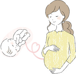 妊婦さんと赤ちゃん