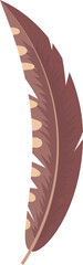 Colored feather clipart design illustration
