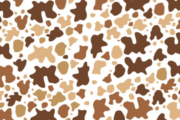 brown color cowhide frame pattern - obrazy, fototapety, plakaty
