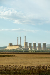 Fototapeta na wymiar greece atomic electricity station