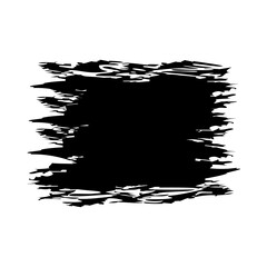 Black solid icon for Rectangular splash