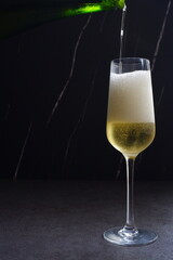 スパークリングワイン（シャンパン）のグラス