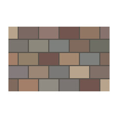 brick wall vector. brick pattern. brick wall on white background.