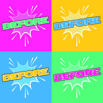 Cartoon comic backgrounds set. Speech bubble. Comics book colorful poster with halftone elements. Retro Pop Art style.