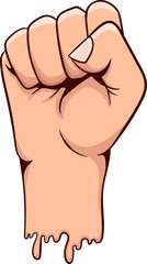 Fist clipart design illustration