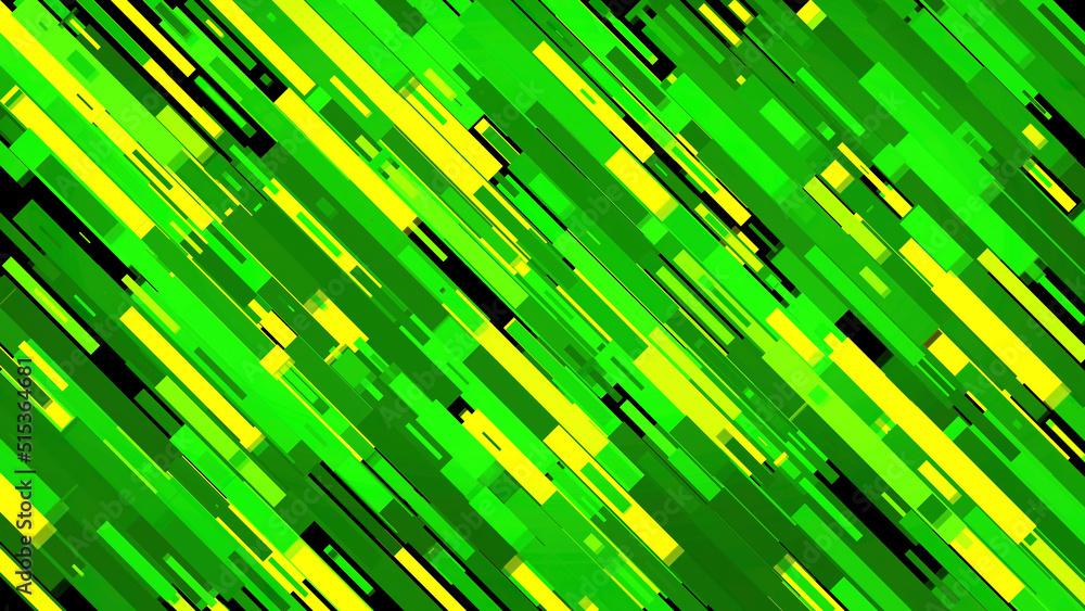 Aufkleber abstract background with glowing diagonal lines moving into the same direction on black background. 