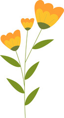 Flowers clipart design illustration