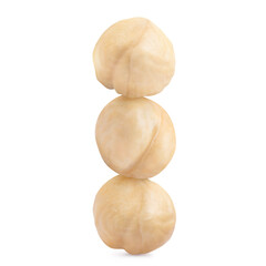 Delicious hazelnuts, isolated on white background