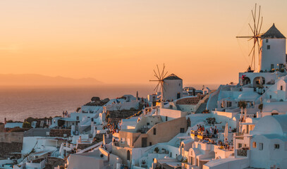 Santorini During The Sunset - Greece 